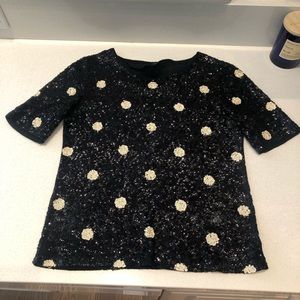 J Crew Holiday Sequin Top